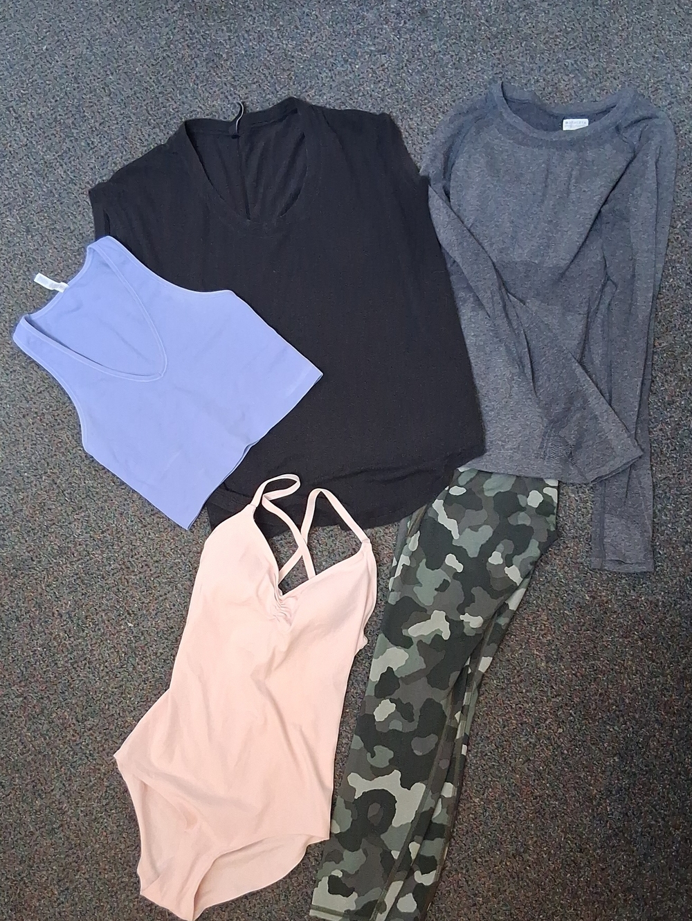 Athleta Light Purple Ribbed Tank Top